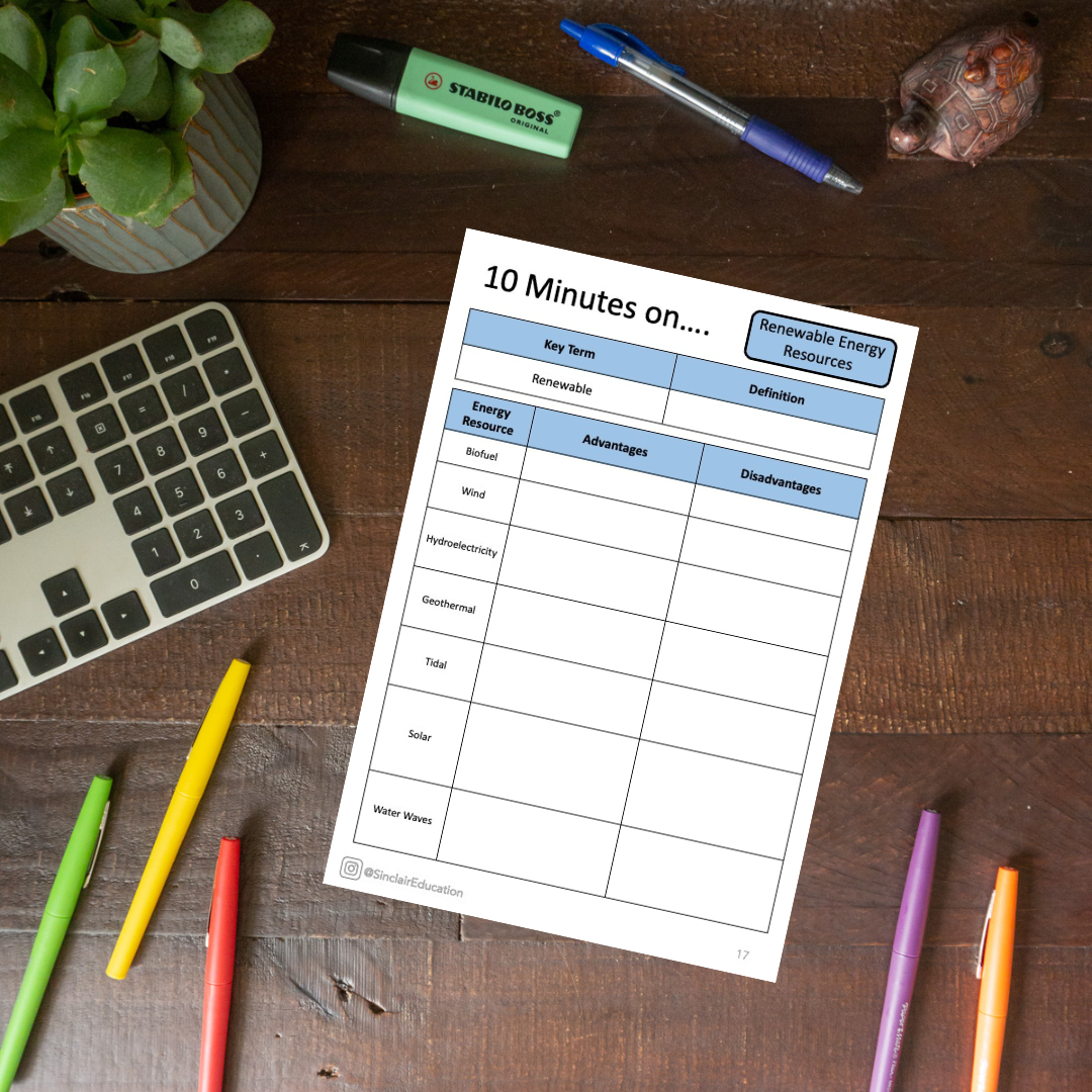 AQA Revision Sheets and Answers